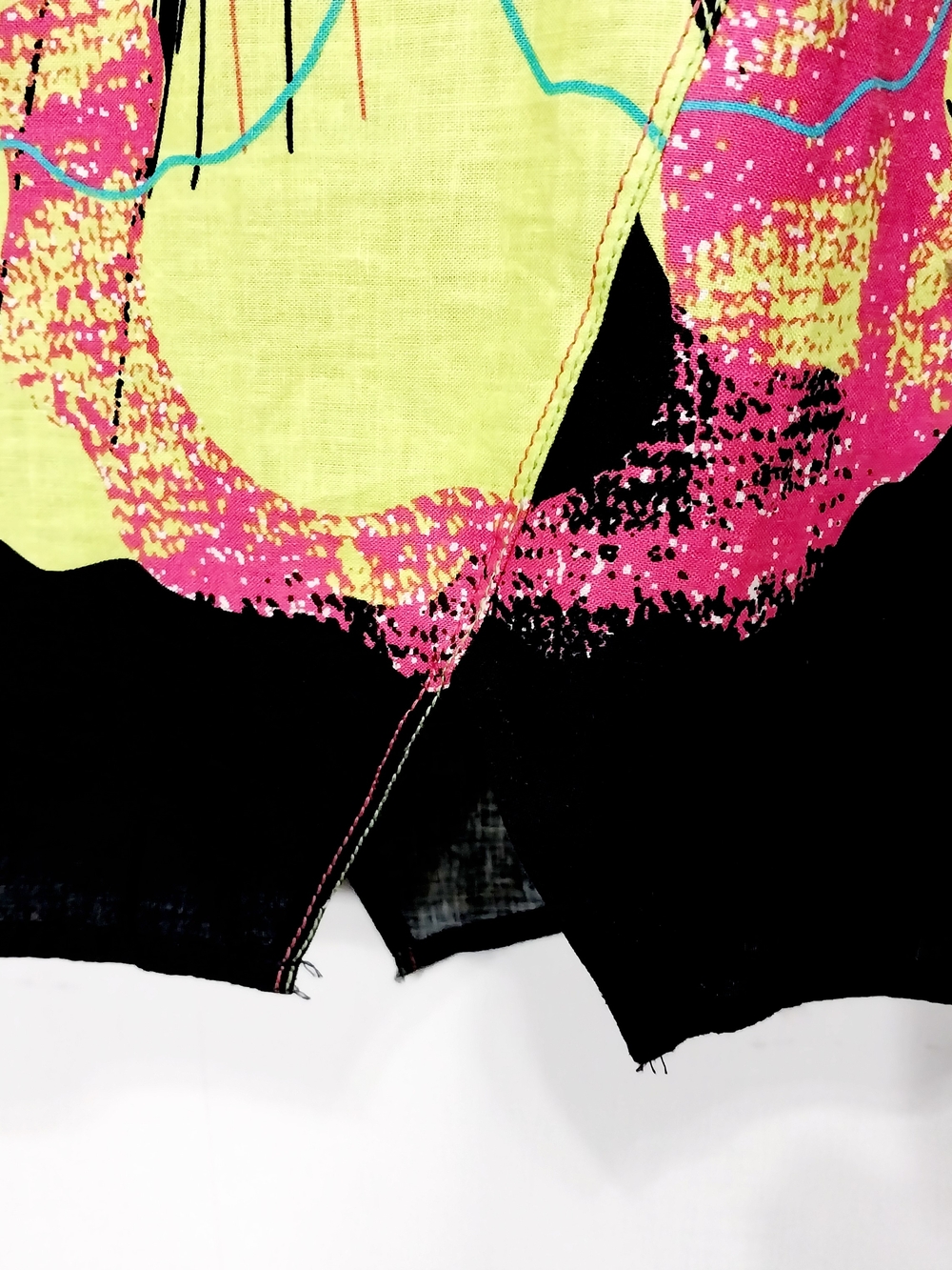 🔵BOGO FREE🔵Alain Weiz  Dress Floral Statement Linen Blend Sz 14 - Picture 7 of 8